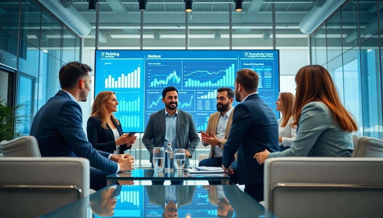 Effiziente IT Consulting im modernen Buero mit motiviertem Team und innovativen Ansaetzen.