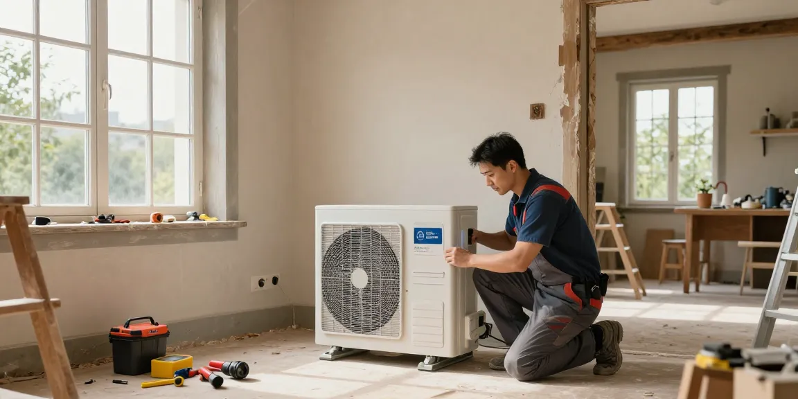 Installing a wärmepumpe im altbau system in a historic home renovation.