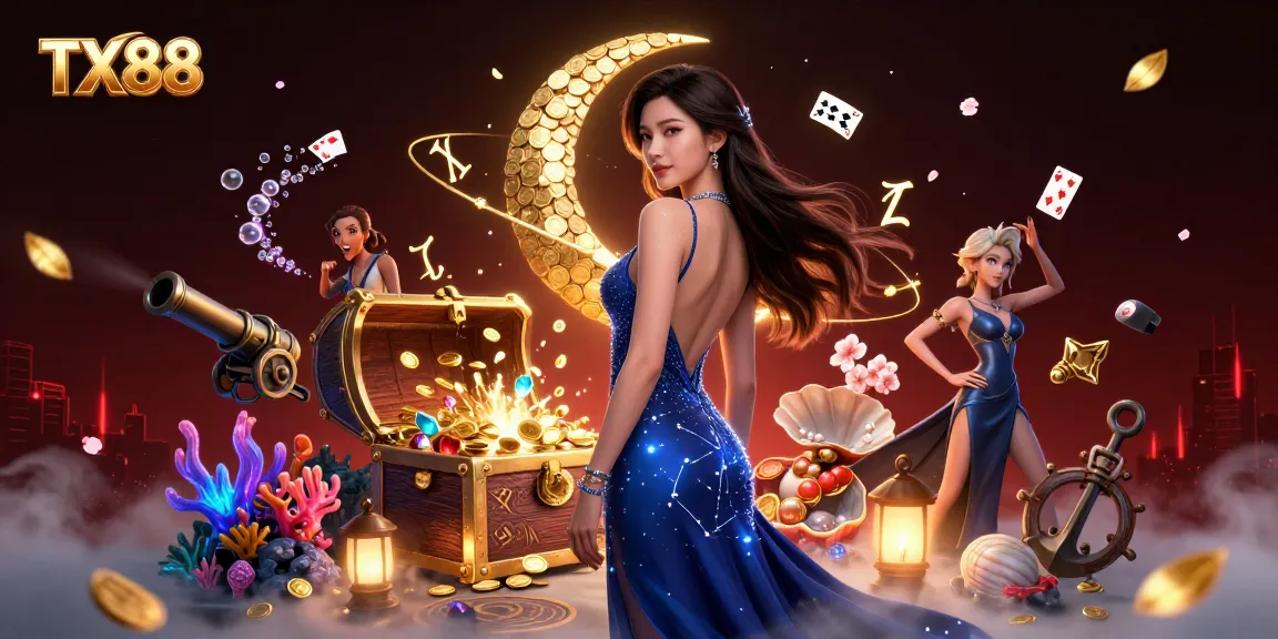 Experience the thrill of winning at TX88 with exciting casino games and dynamic illustrations.