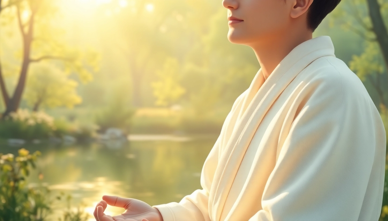 Das schutzgebet wird zur Meditation und inneren Ruhe in einer friedlichen Umgebung praktiziert.