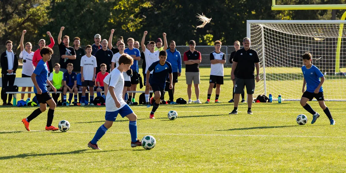 Fußball günstig kaufen für den Wettkampf: MANTOM Bälle in Aktion auf dem Spielfeld
